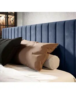 Čalouněné postele Postel S Roštem Tamina 160x200, Modrá