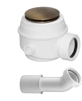 Sifony k pračkám OMNIRES sifon pro vany a sprchové vaničky průměr 52 mm, bronz /BR/ WB01XBR
