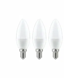 LED žárovky PAULMANN LED svíčka 4W E14 230V teplá bílá 3ks-sada 284.26 P 28426