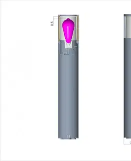 Stojací svítidla Light Impressions Deko-Light stojací svítidlo - Facado II kulaté opal 650mm, 1x max 20 W, E27, šedá 730500
