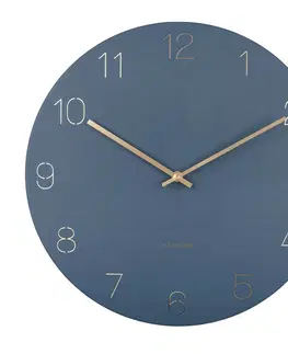 Hodiny Karlsson 5762BL designové nástěnné hodiny, pr. 40 cm