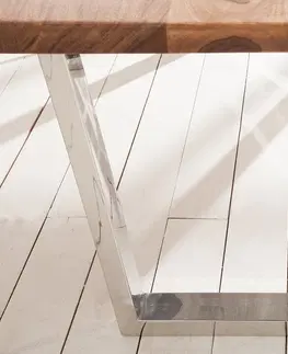 Jídelní stoly Jídelní stůl ATHAMÁS sheesham Dekorhome 180x88x76 cm