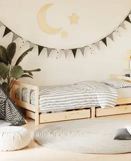 Dětské pokoje Dětská postel se zásuvkami 90 x 190 cm masivní borové dřevo