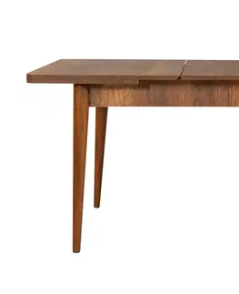 Jídelní stoly Sofahouse Rozkládací jídelní stůl Olenna 130-165 cm vzor ořech