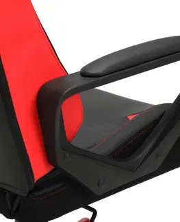 Kancelářské židle SONGMICS Herní židle Terax černo-červená
