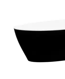 Vany HOPA Volně stojící vana GOYA černá/bílá Rozměr vany 142 × 62 cm VANSAL14BW