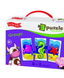 Hračky puzzle FAR FAR LAND - Triple puzzle skupinky