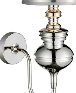 Klasická nástěnná svítidla Nástěnná lampa AZzardo Baroco wall silver AZ0308 E14 1x11W IP20 18cm stříbrná
