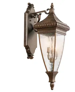 Venkovní nástěnná svítidla KICHLER Nástěnné světlo tvaru lucerny Venetian Rain