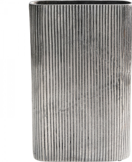 Dekorativní předměty KARE Design Stříbrná hliníková váza Gauri 35cm