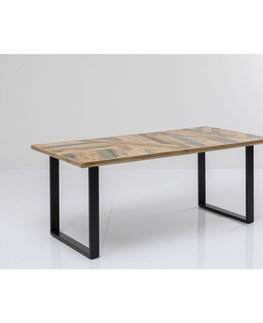 Jídelní stoly KARE Design Jídelní stůl Abstract - černý kov 180x90cm