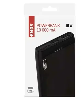 Akumulátory EMOS Powerbanka EMOS Alpha 10S, 10000 mAh, černá B0526B