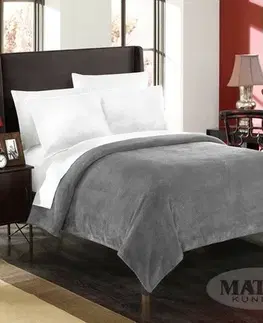 Přikrývky Matex Přehoz na postel Montana tmavě šedá, 170 x 210 cm