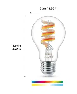 LED žárovky WiZ LED žárovka E27 A60 6,3W 470lm 2200-6500K RGB IP20, stmívatelná
