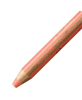 Hračky STABILO - Barvička, vodovka a voskovka - woody 3 v 1 - pastelová červená