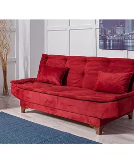 Pohovky a gauče Pohovka s lůžkem KELEBEK trojmístná bordó červená