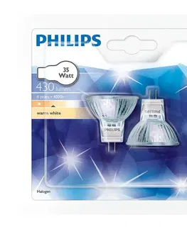 Žárovky Philips SADA 2x Průmyslová žárovka Philips GU4/35W/12V 3000K 