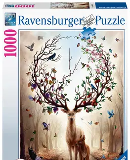 Hračky puzzle RAVENSBURGER - Bájný jelen 1000 dílků
