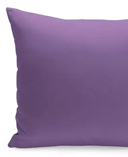 Dekorační povlaky na polštáře Jednobarevný povlak v fialové barvě