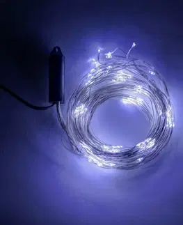 LED řetězy DecoLED LED světelný řetěz - 12 x 1,5 m, ledově bílá, 180 diod