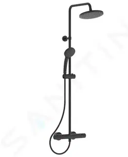 Sprchy a sprchové panely IDEAL STANDARD CeraTherm Sprchový set T25 s termostatem, 200 mm, 1 proud, černá A7545XG