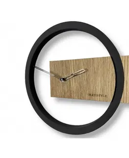 Nástěnné hodiny Krásné hodiny ze dřeva v elegantním stylu
