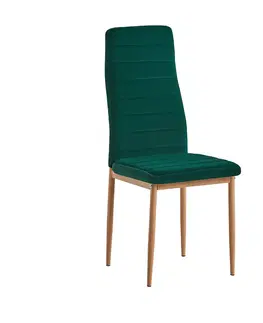 Židle Jídelní židle COLETA NOVA Tempo Kondela Smaragdová