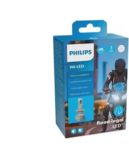 Svítidla Philips LED Motožárovka Philips ULTION 11342 U6000 X1 H4 P43t-38/18W/12V 5800K 