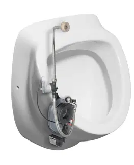 Pisoáry ISVEA DYNASTY urinál s automatickým splachovačem 6V DC, zakrytý přívod vody, 39x58 cm 10SZ92001-SENSOR