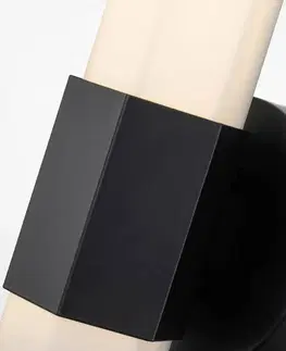 Nástěnná svítidla Quintiesse LED koupelnové nástěnné Facet Single, 3000 K černá