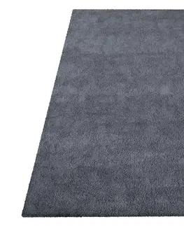 Koberce SHAGGY Moderní huňatý koberec v krásné antracitové barvě