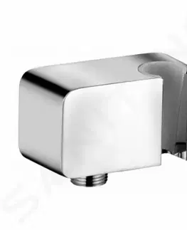 Koupelnové baterie KLUDI A-Qa Nástěnné kolínko s držákem sprchy, chrom 6556005-00