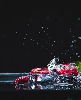 Tapety jídla a nápoje Fototapeta ovocné ledové kostky