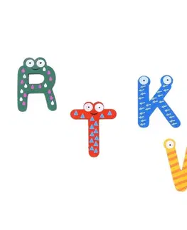 Hračky WIKY - Magnetky dřevěná abeceda 26ks