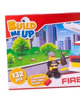 Hračky stavebnice MIKRO TRADING - BuildMeUP stavebnice - Fire rescue 132ks v krabičce