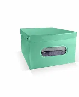 Úložné boxy Compactor Skládací úložný box PVC se zipem Compactor Nordic 50 x 38.5 x 24 cm, zelený