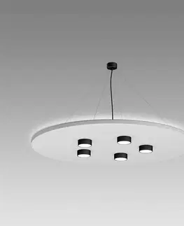 Závěsná světla LED-Works Austria LEDWORKS Sono-LED Round Five 930 bílá/černá
