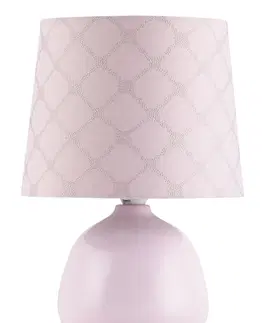 Lampy na noční stolek Rabalux stolní lampa Ellie E14 1x MAX 40W růžová 4384