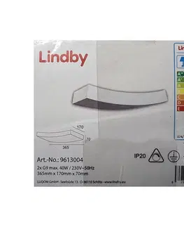 Svítidla Lindby Lindby - Nástěnné svítidlo LEANDER 2xG9/20W/230V 