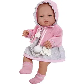 Hračky panenky BERBESA - Luxusní dětská panenka-miminko Amanda 43cm