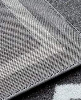 Koberce a koberečky Dywany Lusczow Kusový koberec SKETCH KIERAN šedý  / bílý trellis, velikost 180x270