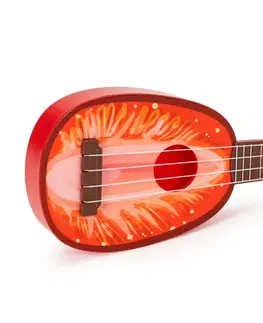 Hudební nástroje pro děti ECOTOYS Dětské ukulele Dumbo jahoda