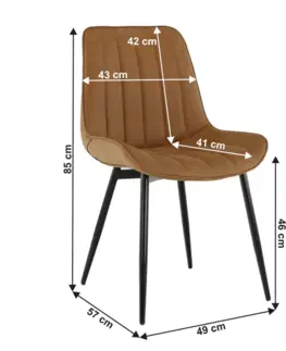 Židle Jídelní židle HAZAL Tempo Kondela Žlutá
