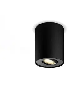 LED bodová svítidla PHILIPS HUE Hue White Ambiance Stropní bodové svítidlo Philips Pillar BT 8719514338524 LED GU10 1x5W 350lm 2200-6500K 230V, černé s Bluetooth