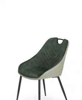 Židle HALMAR Designová židle Brinna zelená
