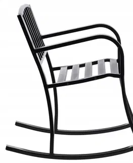 Zahradní židle a křesla Garden Line Zahradní houpací křeslo HOUPA černé