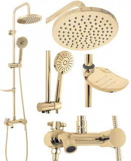 Sprchy a sprchové panely Sprchový set Rea LUIS zlatý