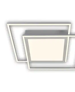 LED stropní svítidla BRILONER LED stropní svítidlo, 51,5 cm, 50 W, 5000 lm, hliník-matný chrom BRILO 3740-019