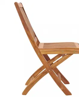 Zahradní židle Skládací zahradní židle 6 ks teak Dekorhome