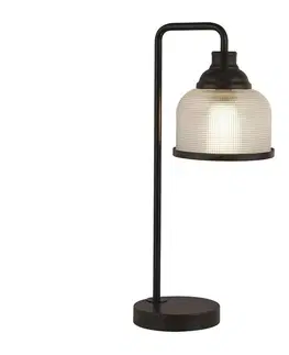 Lampy Searchlight Searchlight EU1351-1BK - Stolní lampa HIGHWORTH 1xE27/60W/230V černá 
